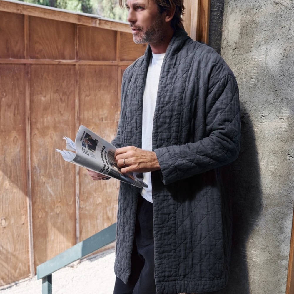 Matteo LA size M quilted condor Ida jacket in Coal